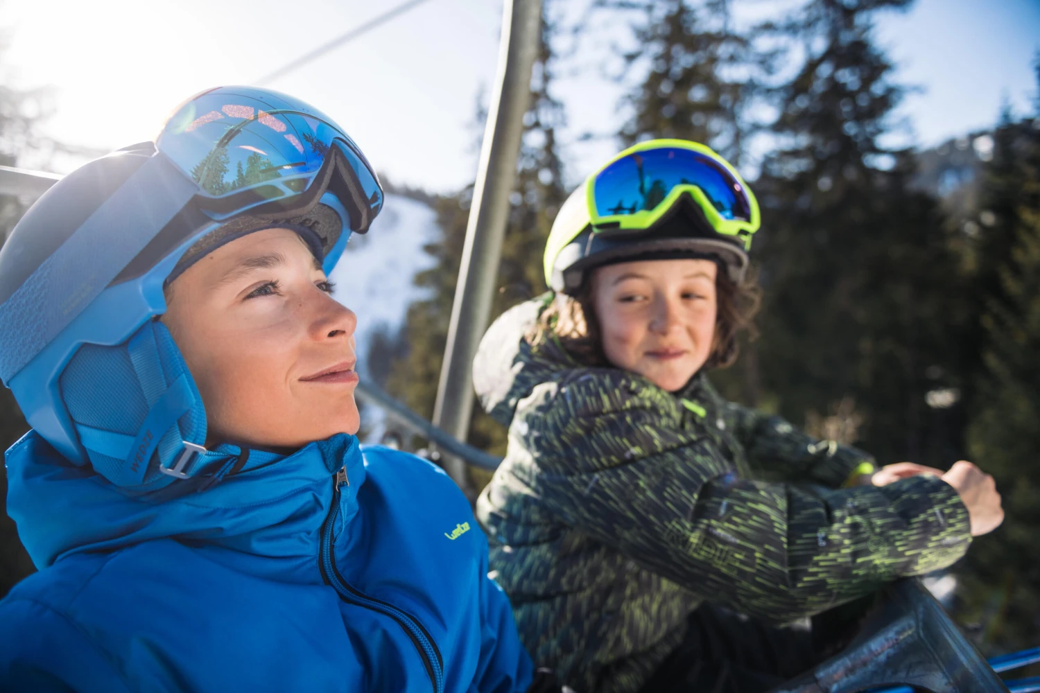 WEDZE Kids' Downhill Ski Jacket - 100 Blue 13 WEDZE Kids' Downhill Ski Jacket - 100 Blue - Image 11