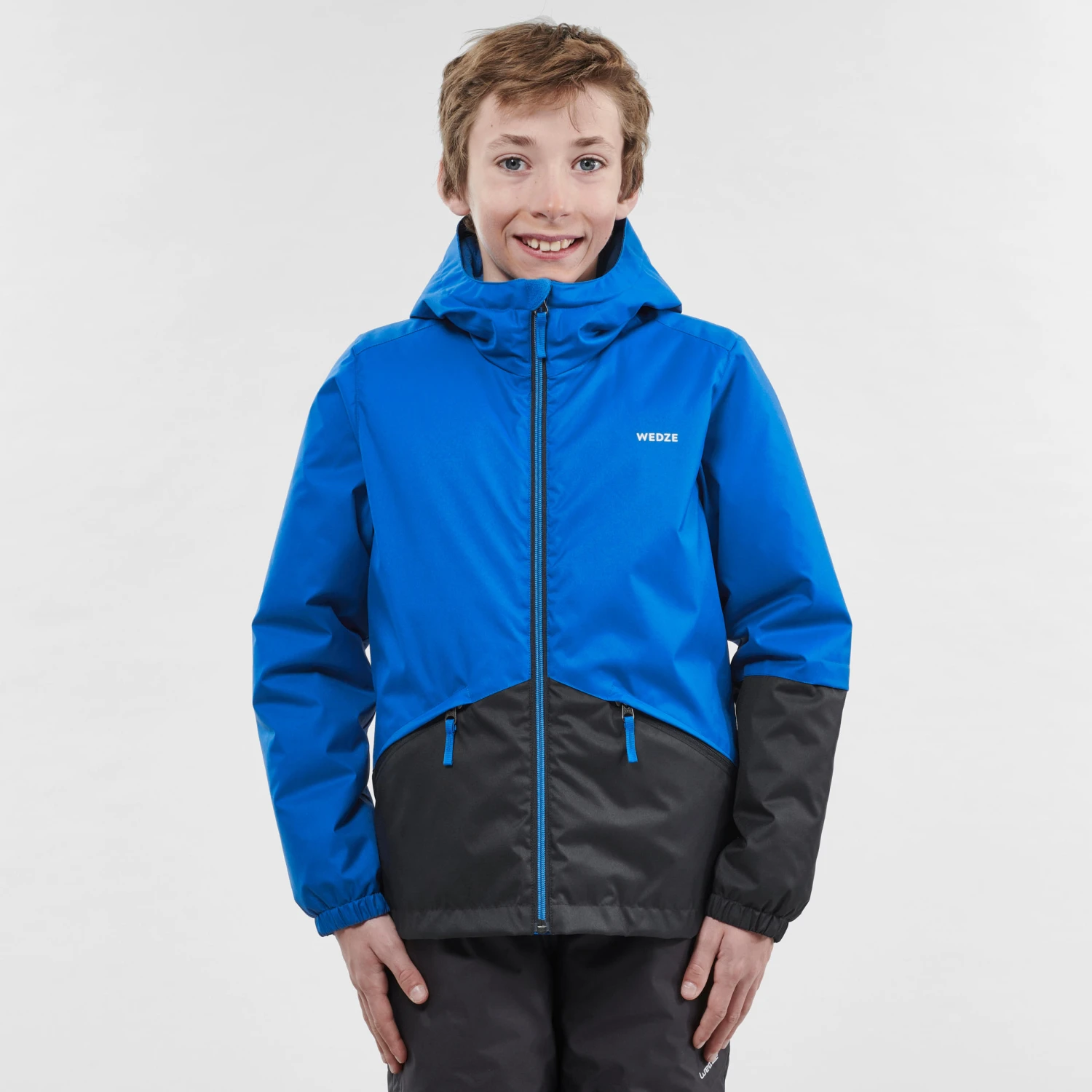 WEDZE Kids' Downhill Ski Jacket - 100 Blue 5 WEDZE Kids' Downhill Ski Jacket - 100 Blue - Image 3