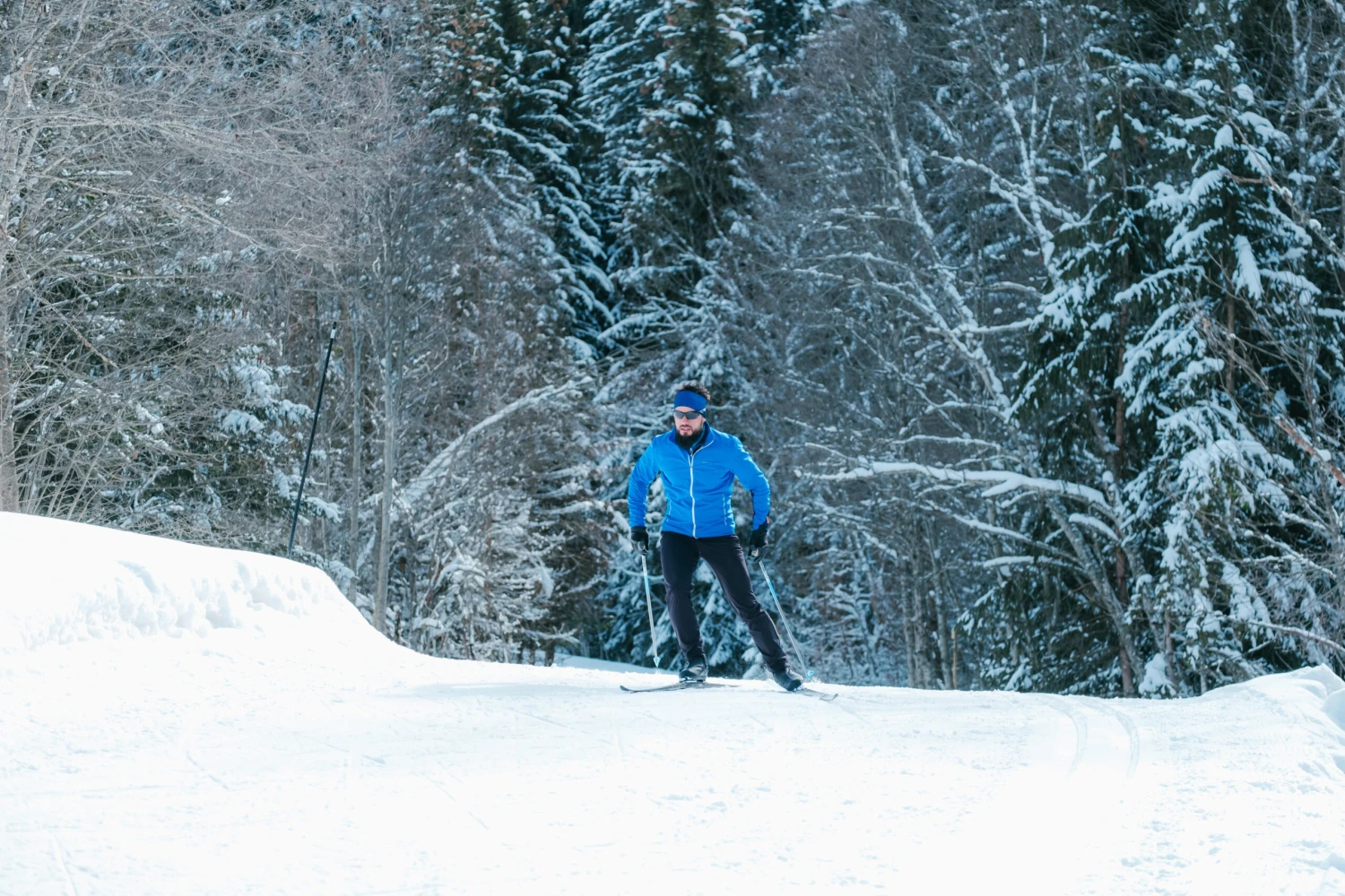 Men's Cross-Country Ski Jacket - 100 Blue 10 Men's Cross-Country Ski Jacket - 100 Blue - Image 8