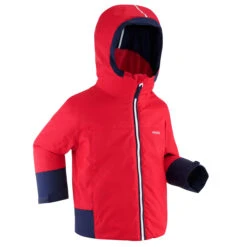 WEDZE Kids' Downhill Ski Jacket - PNF 500 Red
