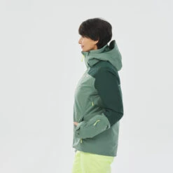 WEDZE Women's Ski Jacket - 500 Green -Winter Sports Gear 500 ski jacket women 2