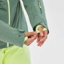 WEDZE Women's Ski Jacket - 500 Green -Winter Sports Gear 500 ski jacket women 7