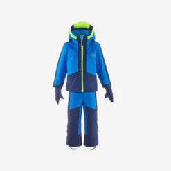 WEDZE Kids' Downhill Ski Suit - 580 Blue -Winter Sports Gear 580 downhill ski suit kids 2