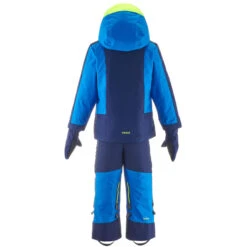 WEDZE Kids' Downhill Ski Suit - 580 Blue -Winter Sports Gear 580 downhill ski suit kids 4