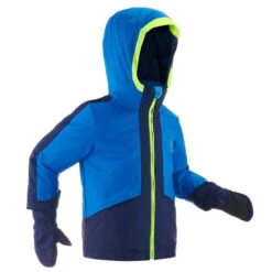 WEDZE Kids' Downhill Ski Suit - 580 Blue -Winter Sports Gear 580 downhill ski suit kids 5