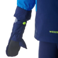 WEDZE Kids' Downhill Ski Suit - 580 Blue -Winter Sports Gear 580 downhill ski suit kids 8