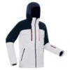 WEDZE Men's Downhill Ski Jacket - 580 White/Blue -Winter Sports Gear 580 ski jacket men