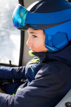 WEDZE Kids' Downhill Ski Jacket - 900 Blue -Winter Sports Gear 900 downhill ski jacket kids 13