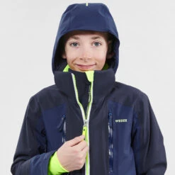 WEDZE Kids' Downhill Ski Jacket - 900 Blue -Winter Sports Gear 900 downhill ski jacket kids 6