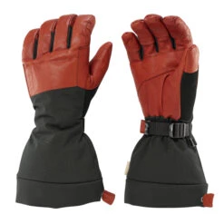 WEDZE Kids’ Ski Gloves - Freeride 900 Black/Brown