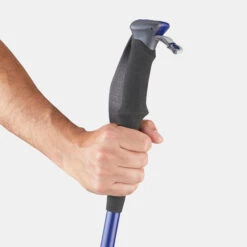 Adjustable Hiking Pole - MT 500 Blue -Winter Sports Gear adjustable hiking pole mt 500 blue 8