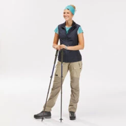 Adjustable Hiking Pole - MT 500 Blue -Winter Sports Gear adjustable hiking pole mt 500 blue 9