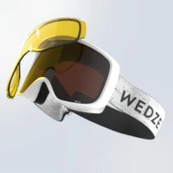 WEDZE All-Weather Ski & Snowboard Goggles - 100 White