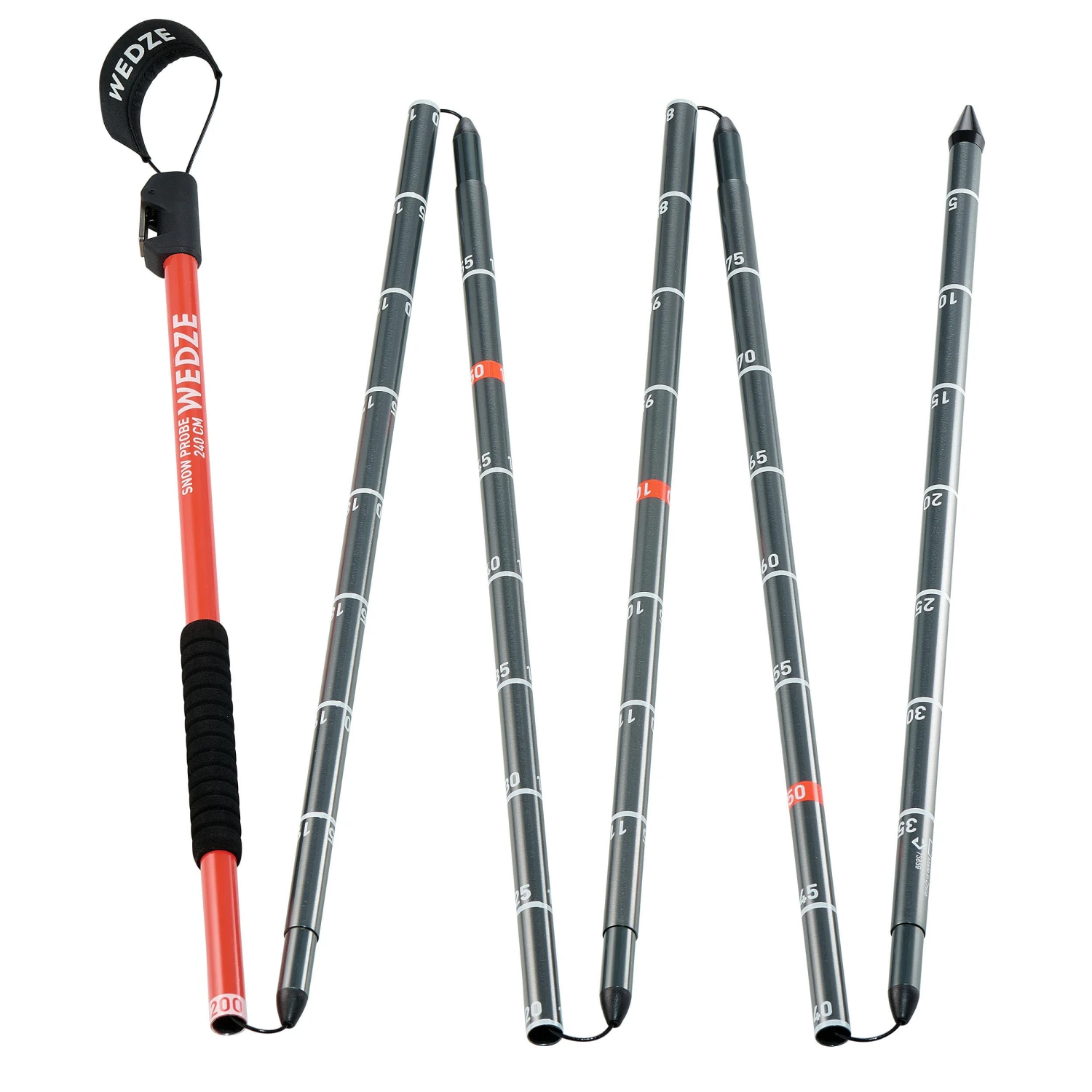 WEDZE Avalanche Cable Probe 2.4 M 3 WEDZE Avalanche Cable Probe 2.4 M