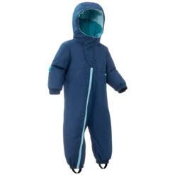 WEDZE Kids' Snowsuit - Warm 500 Blue