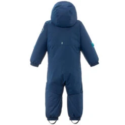 WEDZE Kids' Snowsuit - Warm 500 Blue -Winter Sports Gear baby ski snowsuit warm blue 6