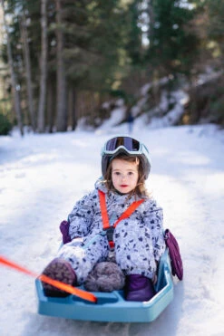 WEDZE Kids' Snowsuit - Warm 500 Grey -Winter Sports Gear baby ski snowsuit warm blue patterns 11