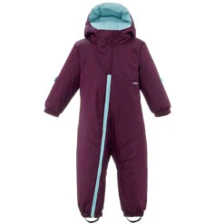 WEDZE Kids' Snowsuit - Warm 500 Purple -Winter Sports Gear baby ski snowsuit warm purple 9