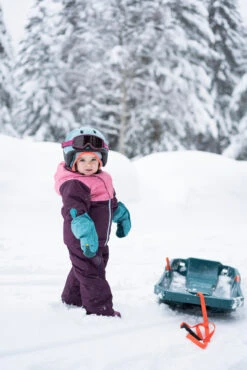 WEDZE Kids' Winter Jacket - Warm Purple -Winter Sports Gear baby winter jacket warm purple 15