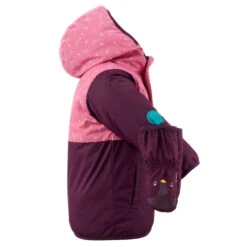 WEDZE Kids' Winter Jacket - Warm Purple -Winter Sports Gear baby winter jacket warm purple 9