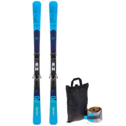 WEDZE Backcountry Skis With Bindings And Skins - XLD 500 Black/Blue