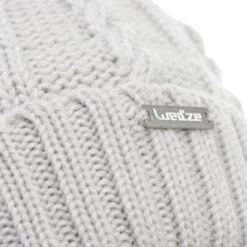 WEDZE Cable-Knit Wool Fur Hat - Kids -Winter Sports Gear cable knit wool fur hat kids 4