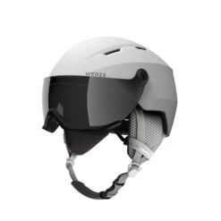 WEDZE Downhill Ski Helmet With Visor - H 350 White -Winter Sports Gear downhill ski helmet with visor h 350 white 6