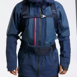 WEDZE Freeride Ski Backpack With Back Protector - FR 100 Blue -Winter Sports Gear freeride ski backpack with back protector fr 100 blue 10