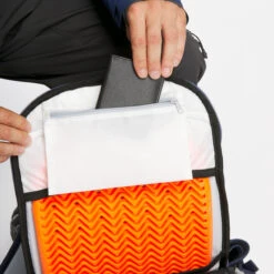 WEDZE Freeride Ski Backpack With Back Protector - FR 100 Blue -Winter Sports Gear freeride ski backpack with back protector fr 100 blue 14