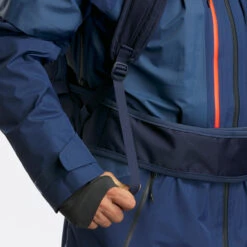 WEDZE Freeride Ski Backpack With Back Protector - FR 100 Blue -Winter Sports Gear freeride ski backpack with back protector fr 100 blue 9