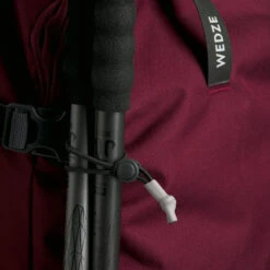 WEDZE Freeride Ski Backpack With Back Protector - FR 100 Burgundy -Winter Sports Gear freeride ski backpack with back protector fr 100 burgundy 11