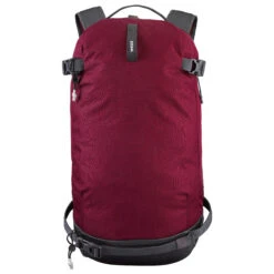 WEDZE Freeride Ski Backpack With Back Protector - FR 100 Burgundy -Winter Sports Gear freeride ski backpack with back protector fr 100 burgundy 6