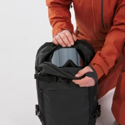 WEDZE Freeride Ski Backpack - FR 100 Beige -Winter Sports Gear freeride ski backpack with laptop pocket fr 23 l beige 8