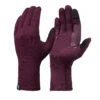 Hiking Liner Gloves - MT 500 Red -Winter Sports Gear hiking merino gloves mt 500 burgundy