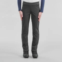 Kids Cross-Country Ski Pants XC S Pant 500 - Black -Winter Sports Gear kids cross country ski pants xc s pant 500 black 2