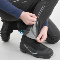 Kids Cross-Country Ski Pants XC S Pant 500 - Black -Winter Sports Gear kids cross country ski pants xc s pant 500 black 6