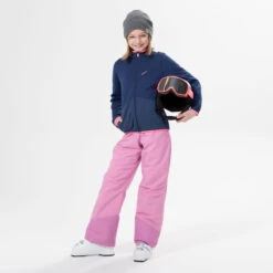 WEDZE Kids' Ski Midlayer Jacket - 900 Blue -Winter Sports Gear kids downhill ski jacket 900 blue 3