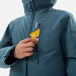 WEDZE Kids' Downhill Ski Padded Jacket - 550 Blue -Winter Sports Gear kids downhill ski padded jacket 550 blue 5