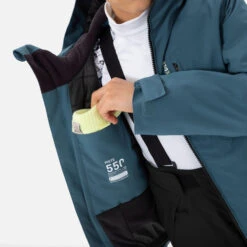 WEDZE Kids' Downhill Ski Padded Jacket - 550 Blue -Winter Sports Gear kids downhill ski padded jacket 550 blue 6