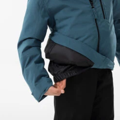 WEDZE Kids' Downhill Ski Padded Jacket - 550 Blue -Winter Sports Gear kids downhill ski padded jacket 550 blue 7