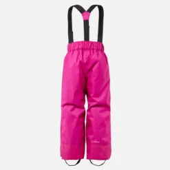 WEDZE Kids’ Downhill Ski Pants - 100 Pink -Winter Sports Gear kids downhill ski pants 100 pink 10
