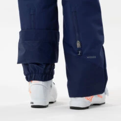 WEDZE Kids’ Downhill Ski Pants - 500 PNF Blue -Winter Sports Gear kids downhill ski pants 500 pnf blue 5