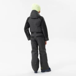 WEDZE Kids' Downhill Skiing Suit - 500 Grey -Winter Sports Gear kids downhill skiing suit 500 grey 11