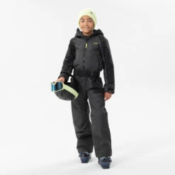 WEDZE Kids' Downhill Skiing Suit - 500 Grey -Winter Sports Gear kids downhill skiing suit 500 grey 15