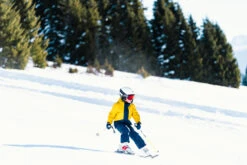 WEDZE Kids' Downhill Skis - Boost 500 Black/White -Winter Sports Gear kids downhill skis boost 500 black white 13