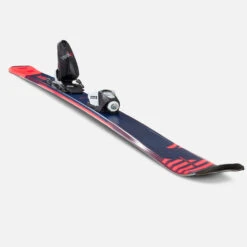 WEDZE Kids' Downhill Skis With Bindings - Boost 500 Blue/Pink -Winter Sports Gear kids downhill skis with bindings boost 500 blue pink 5