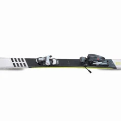WEDZE Kids’ Downhill Skis With Bindings - Boost 500 White/Yellow -Winter Sports Gear kids downhill skis with bindings boost 500 white yellow 2