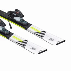 WEDZE Kids’ Downhill Skis With Bindings - Boost 500 White/Yellow -Winter Sports Gear kids downhill skis with bindings boost 500 white yellow 4