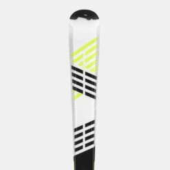 WEDZE Kids’ Downhill Skis With Bindings - Boost 500 White/Yellow -Winter Sports Gear kids downhill skis with bindings boost 500 white yellow 8