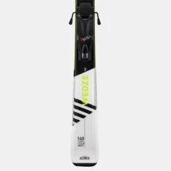 WEDZE Kids’ Downhill Skis With Bindings - Boost 500 White/Yellow -Winter Sports Gear kids downhill skis with bindings boost 500 white yellow 9